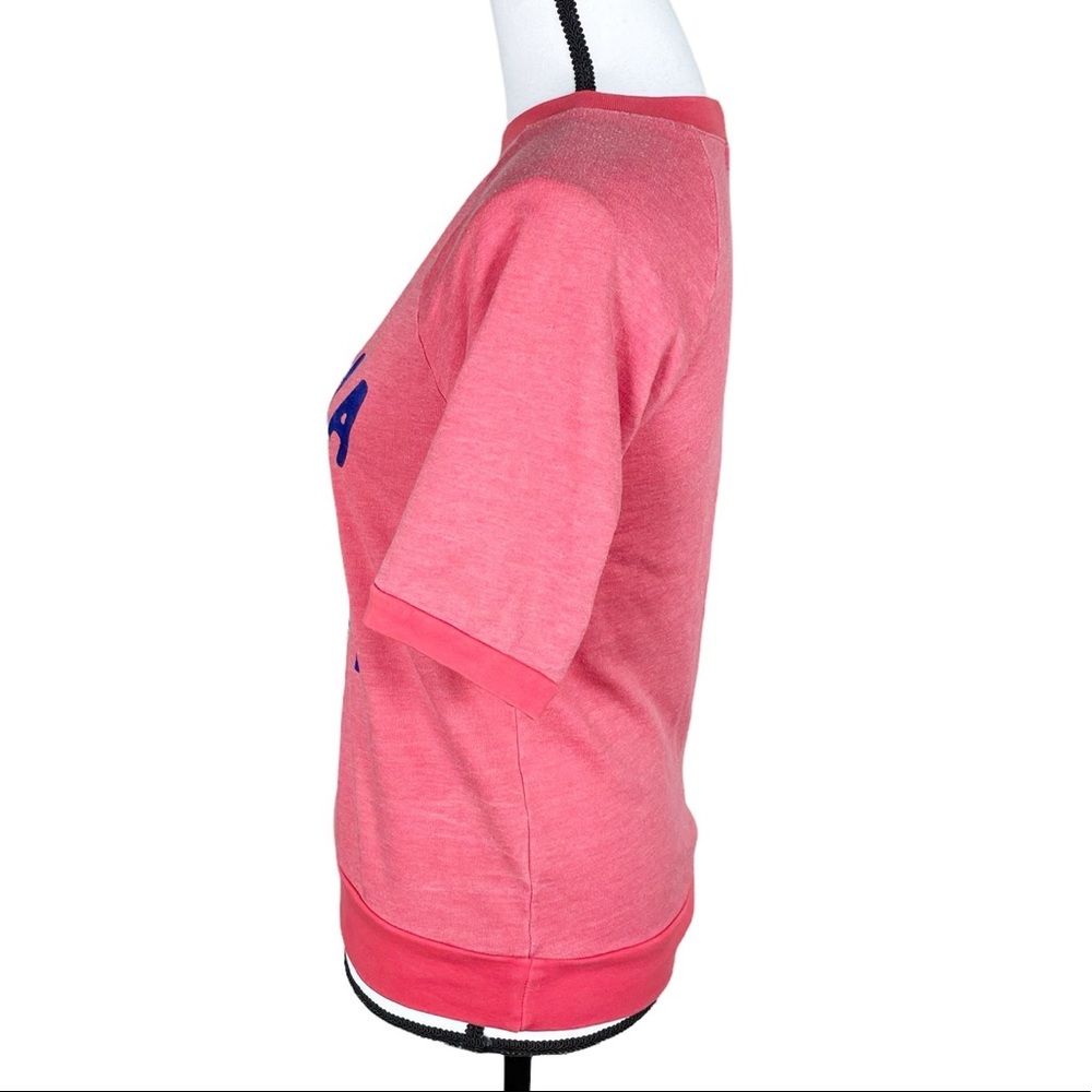 Project Social T & Urban Outfitters Coral Short Sleeve Sweatshirt - Picture 3 of 6